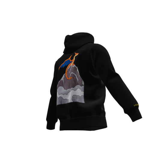 The Flame Titan : Oversized Zipper Hoodie