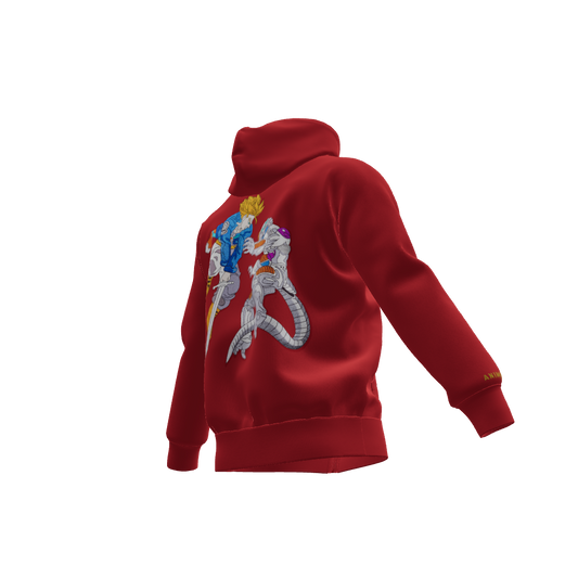 The Time Warrior Clash : Oversized Zipper Hoodie