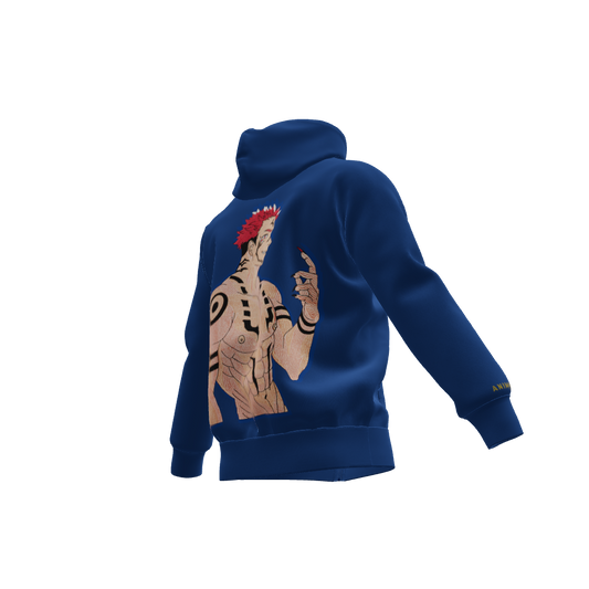 King of Curses : Oversized Zipper Hoodie