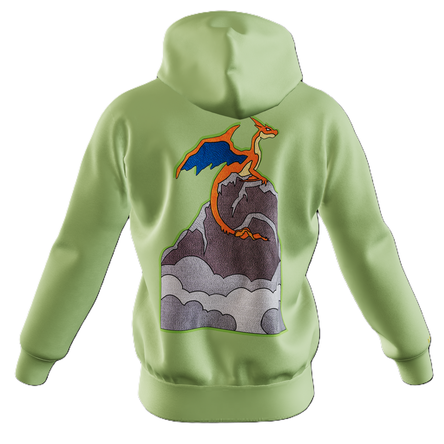 The Flame Titan : Oversized Zipper Hoodie