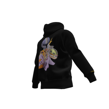 Space Clan Duo : Oversized Zipper Hoodie