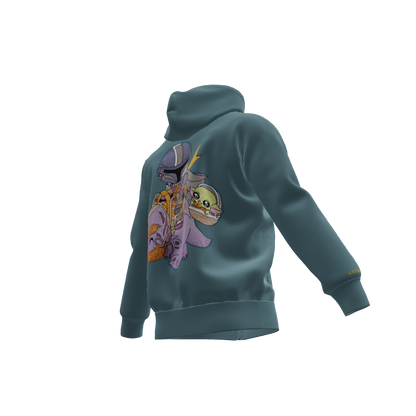 Space Clan Duo : Oversized Zipper Hoodie