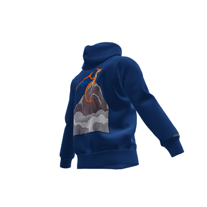 The Flame Titan : Oversized Zipper Hoodie