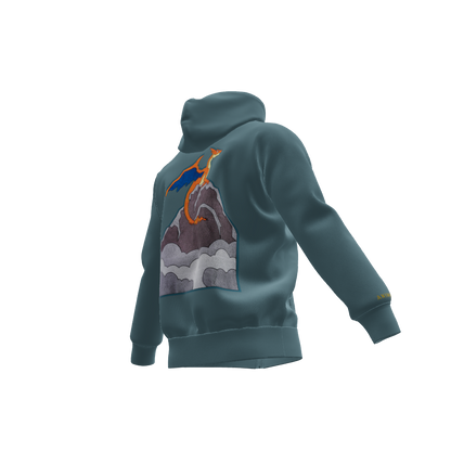 The Flame Titan : Oversized Zipper Hoodie