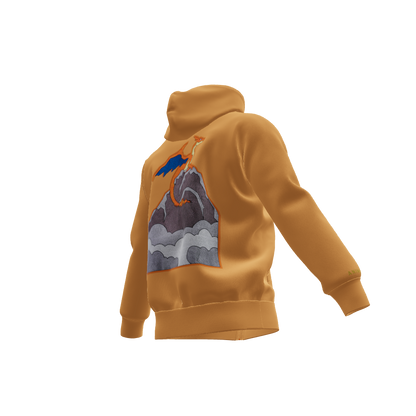 The Flame Titan : Oversized Zipper Hoodie