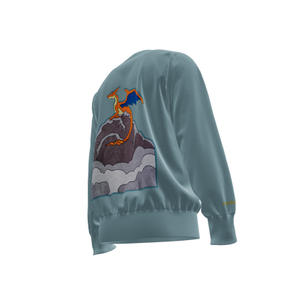 The Flame Titan : Oversized Sweatshirt