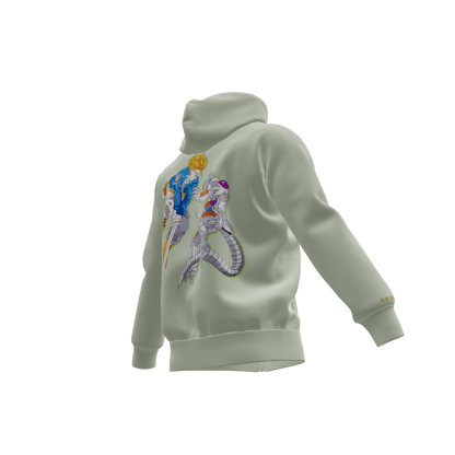 The Time Warrior Clash : Oversized Zipper Hoodie