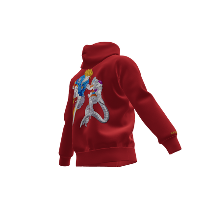 The Time Warrior Clash : Oversized Zipper Hoodie