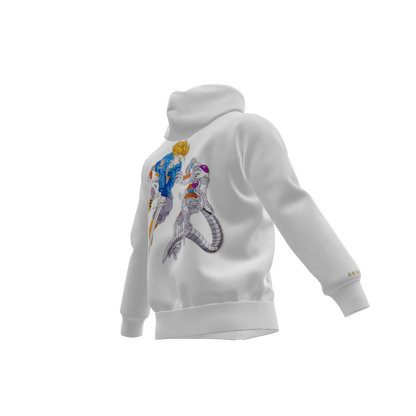 The Time Warrior Clash : Oversized Zipper Hoodie