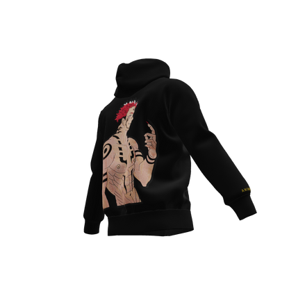 King of Curses : Oversized Zipper Hoodie