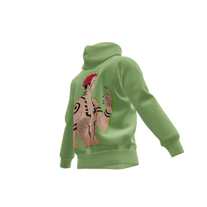 King of Curses : Oversized Zipper Hoodie