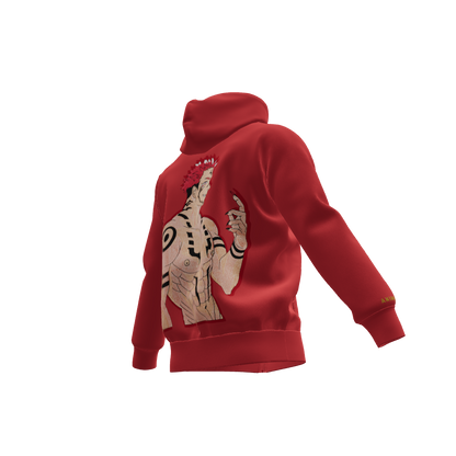 King of Curses : Oversized Zipper Hoodie