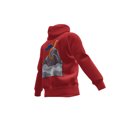 The Flame Titan : Oversized Zipper Hoodie