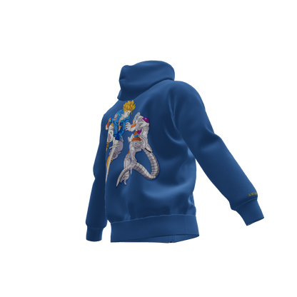 The Time Warrior Clash : Oversized Zipper Hoodie