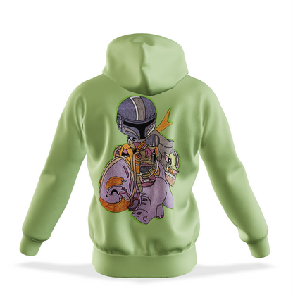 Space Clan Duo : Oversized Zipper Hoodie