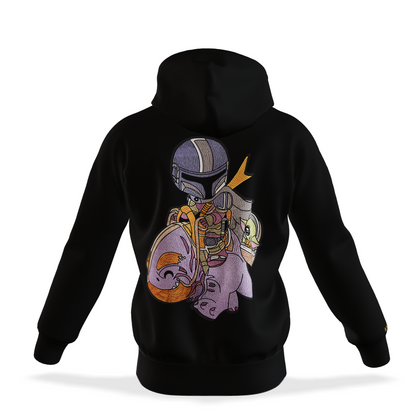 Space Clan Duo : Oversized Zipper Hoodie