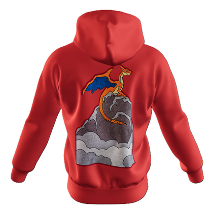 The Flame Titan : Oversized Zipper Hoodie