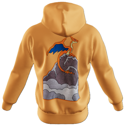 The Flame Titan : Oversized Zipper Hoodie