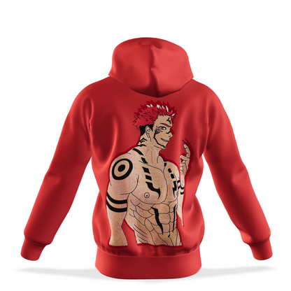 King of Curses : Oversized Zipper Hoodie