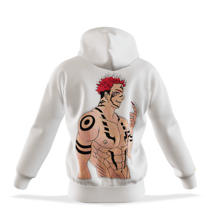 King of Curses : Oversized Zipper Hoodie