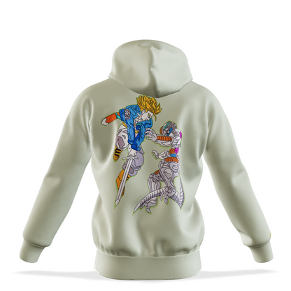 The Time Warrior Clash : Oversized Zipper Hoodie