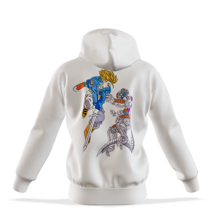 The Time Warrior Clash : Oversized Zipper Hoodie